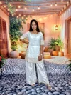 KF 6052 Kalaai Chinon Embroidery Kurti With Bottom Dupatta 